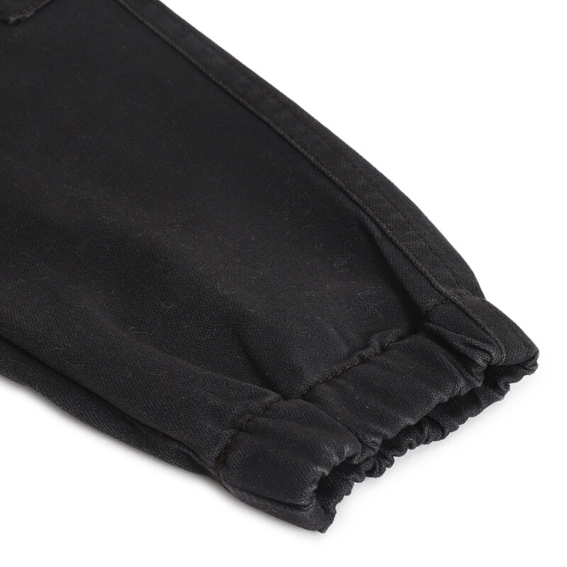 Boys Dark Grey Solid Long Trousers image number 3